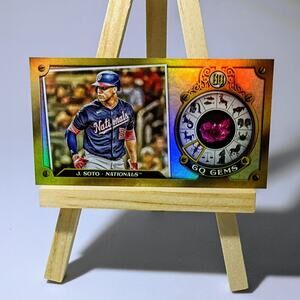 Juan Soto Rainbow Refractor Gypsy Queen Gems GGM-29 Mini Card Topps 2022.